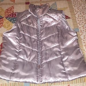 SILVER PUFFY VEST